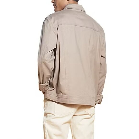 American Threads Midweight Denim Vintage Khaki Men's Jacket Size M - Picture 7 of 12